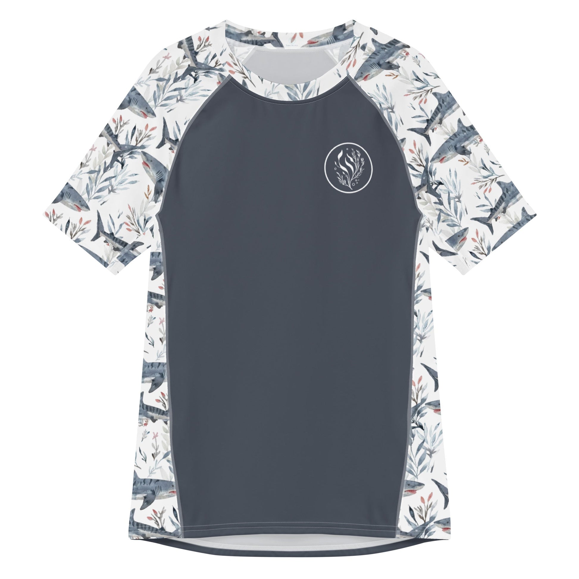 Tiger Shark Bloom Men’s Short Sleeve Swim Shirt - 