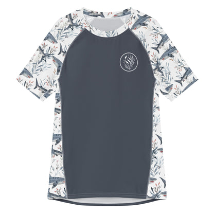 Tiger Shark Bloom Men’s Short Sleeve Swim Shirt - 