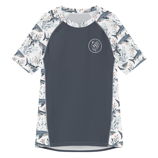 Tiger Shark Bloom Men’s Short Sleeve Swim Shirt - 