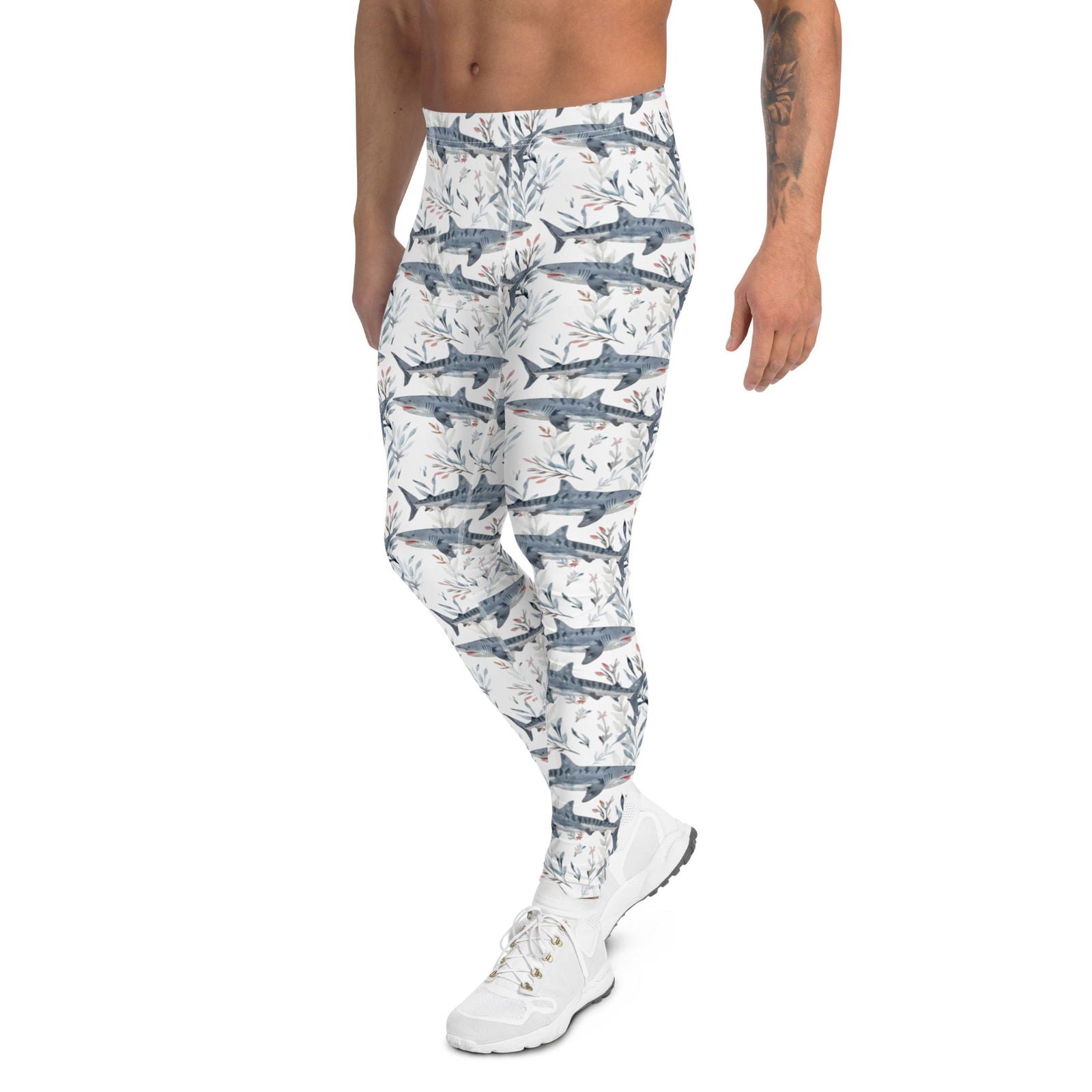 Tiger Shark Bloom Men's Swim Leggings - 