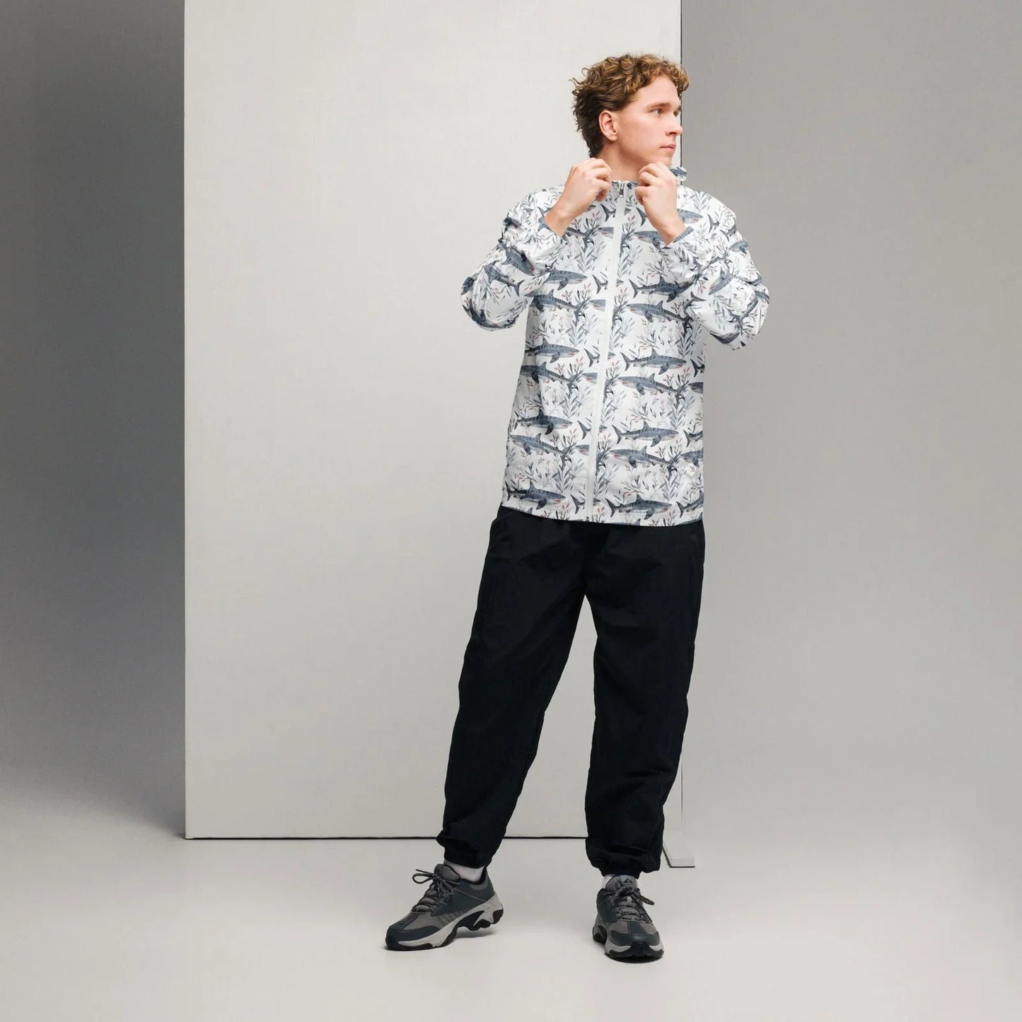 Tiger Shark Bloom Men's Windbreaker - 
