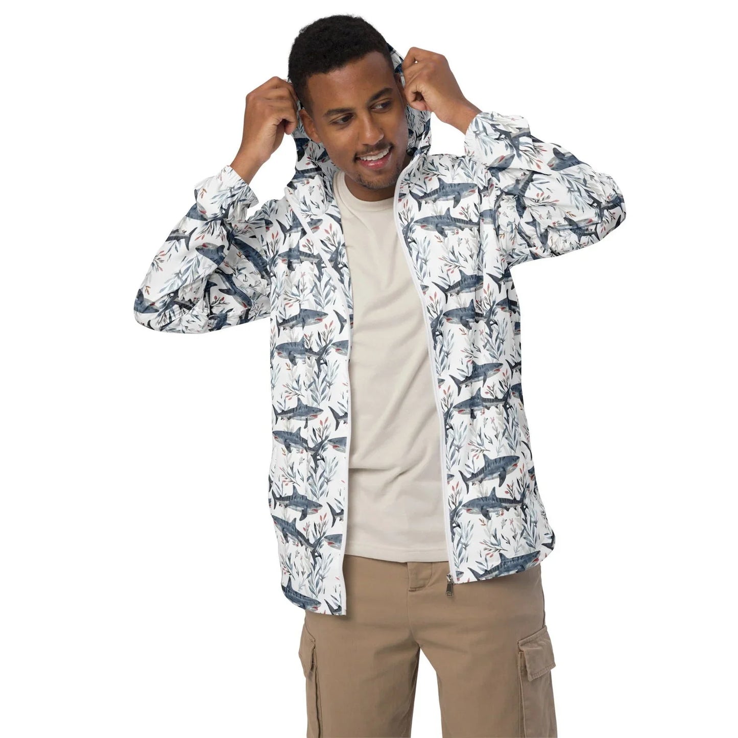 Tiger Shark Bloom Men's Windbreaker - 