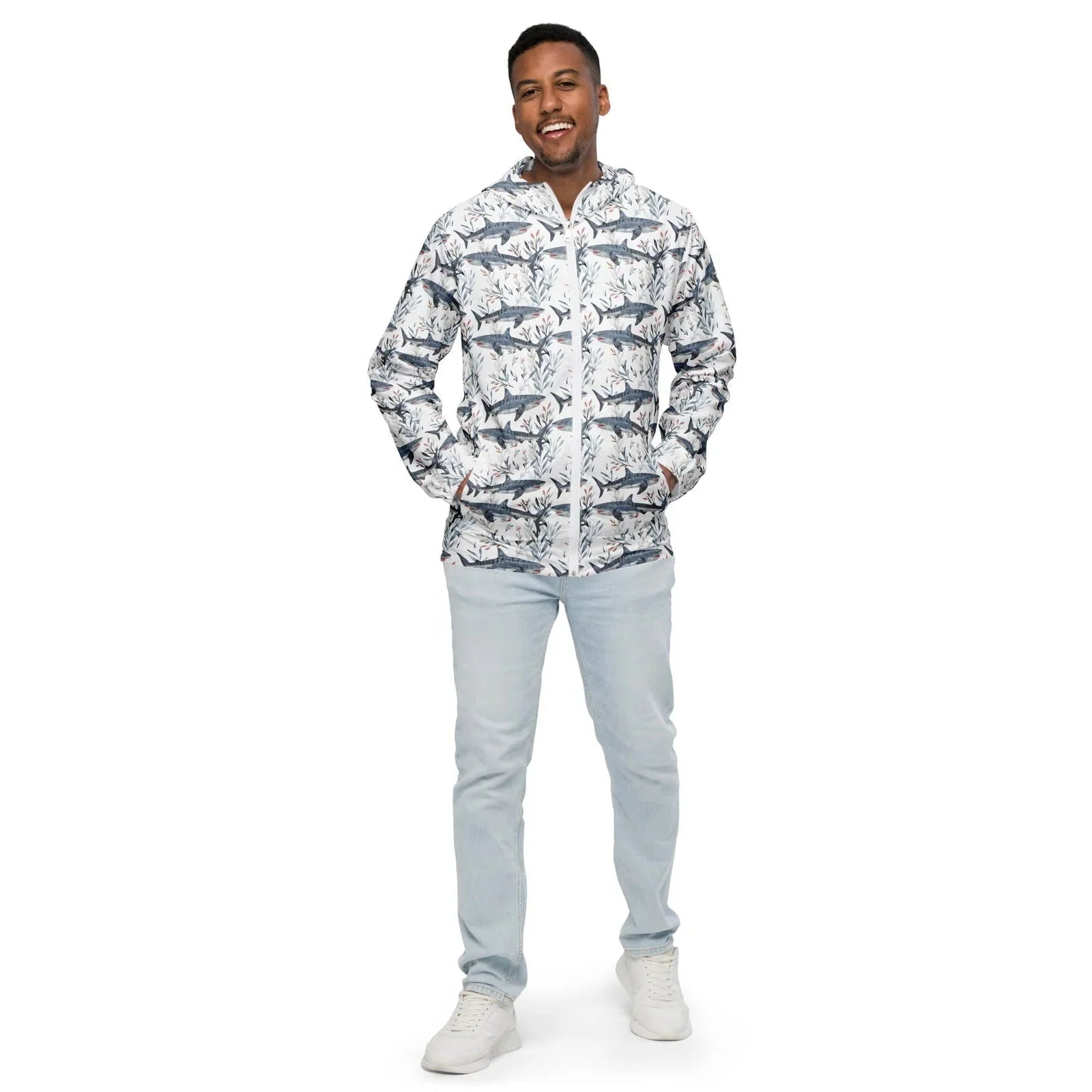 Tiger Shark Bloom Men's Windbreaker - 