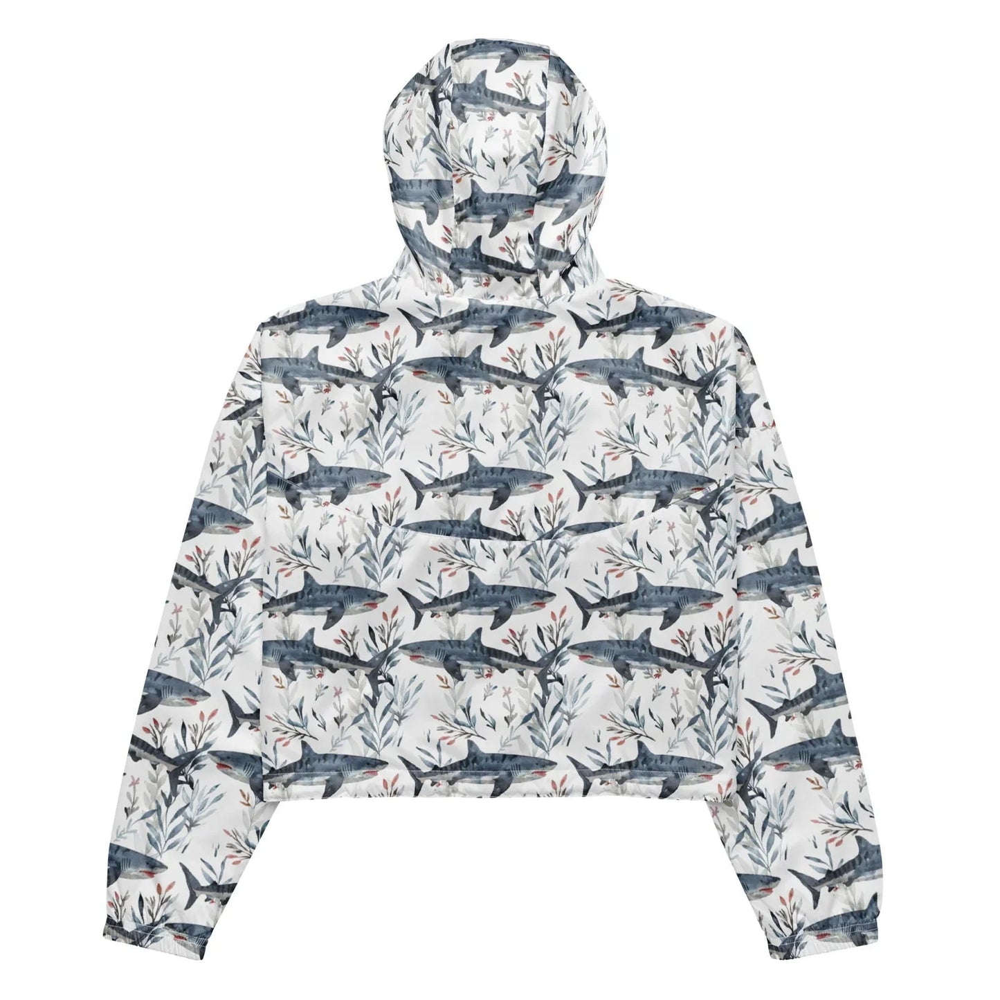 Tiger Shark Bloom Women’s cropped Windbreaker - 