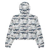 Tiger Shark Bloom Women’s cropped Windbreaker -  - ["jacket","shark","Tiger Shark Bloom","women"]