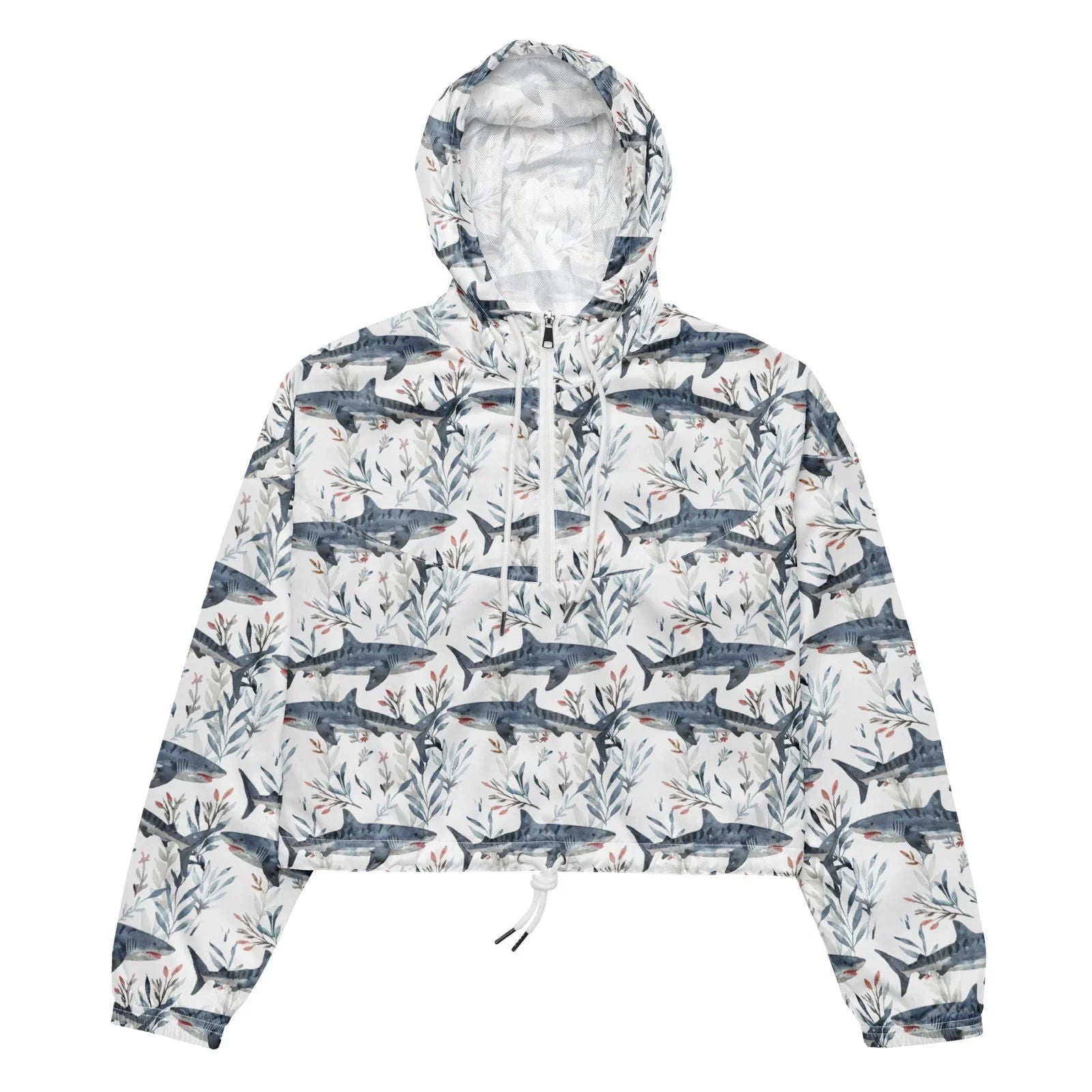 Tiger Shark Bloom Women’s cropped Windbreaker - 