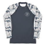 Seascape Dolphin Women's Rash Guard Solid -  - ["dolphin","rash guard","Seascape Dolphin","Wildlife","women"]