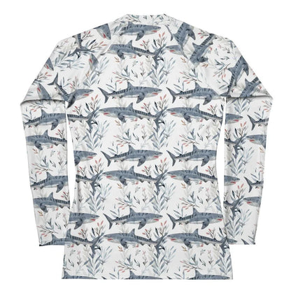 Tiger Shark Bloom Women's Rash Guard - 