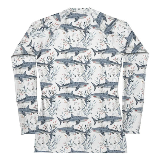 Tiger Shark Bloom Women's Rash Guard - 