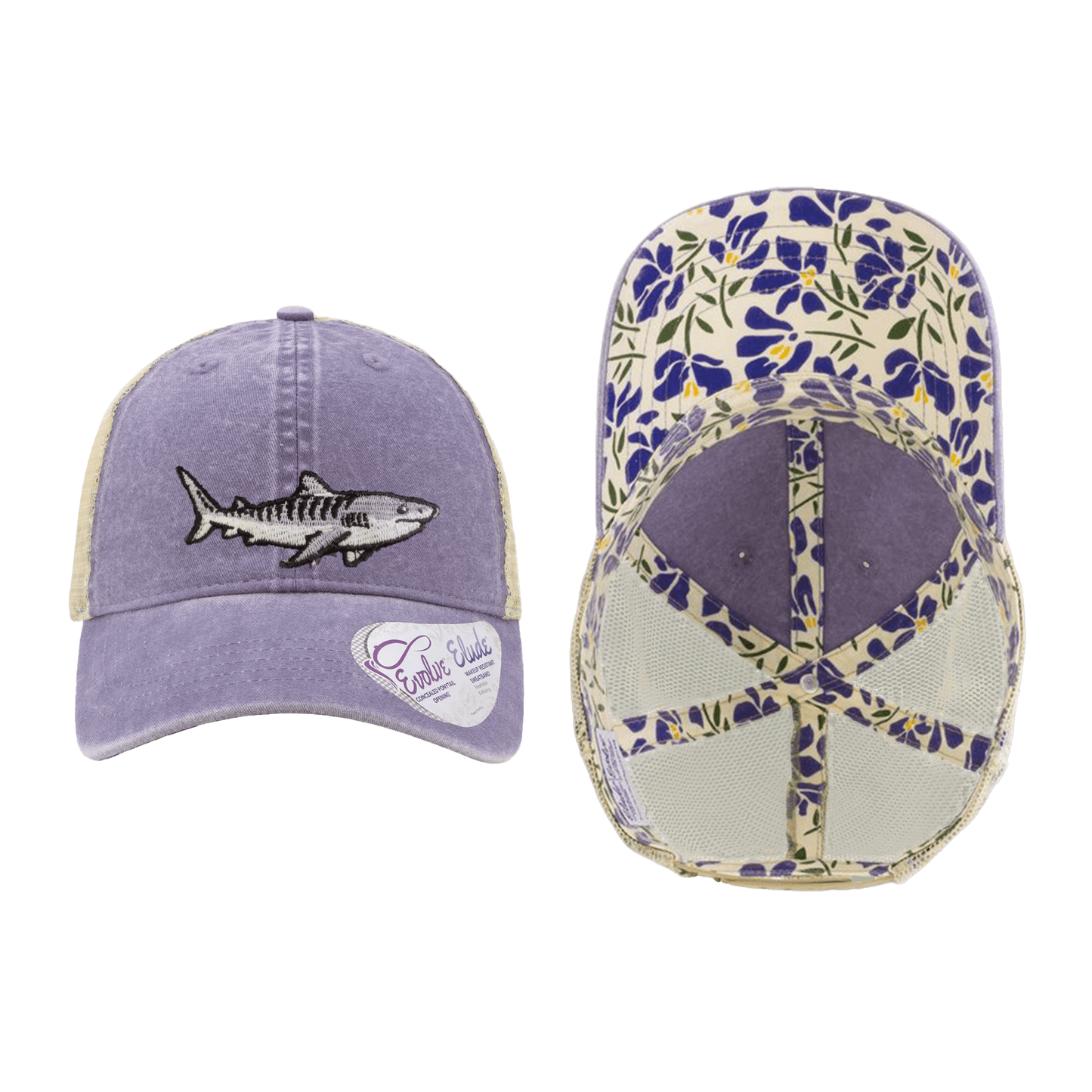 Tiger Shark Ponytail Mesh Cap - 