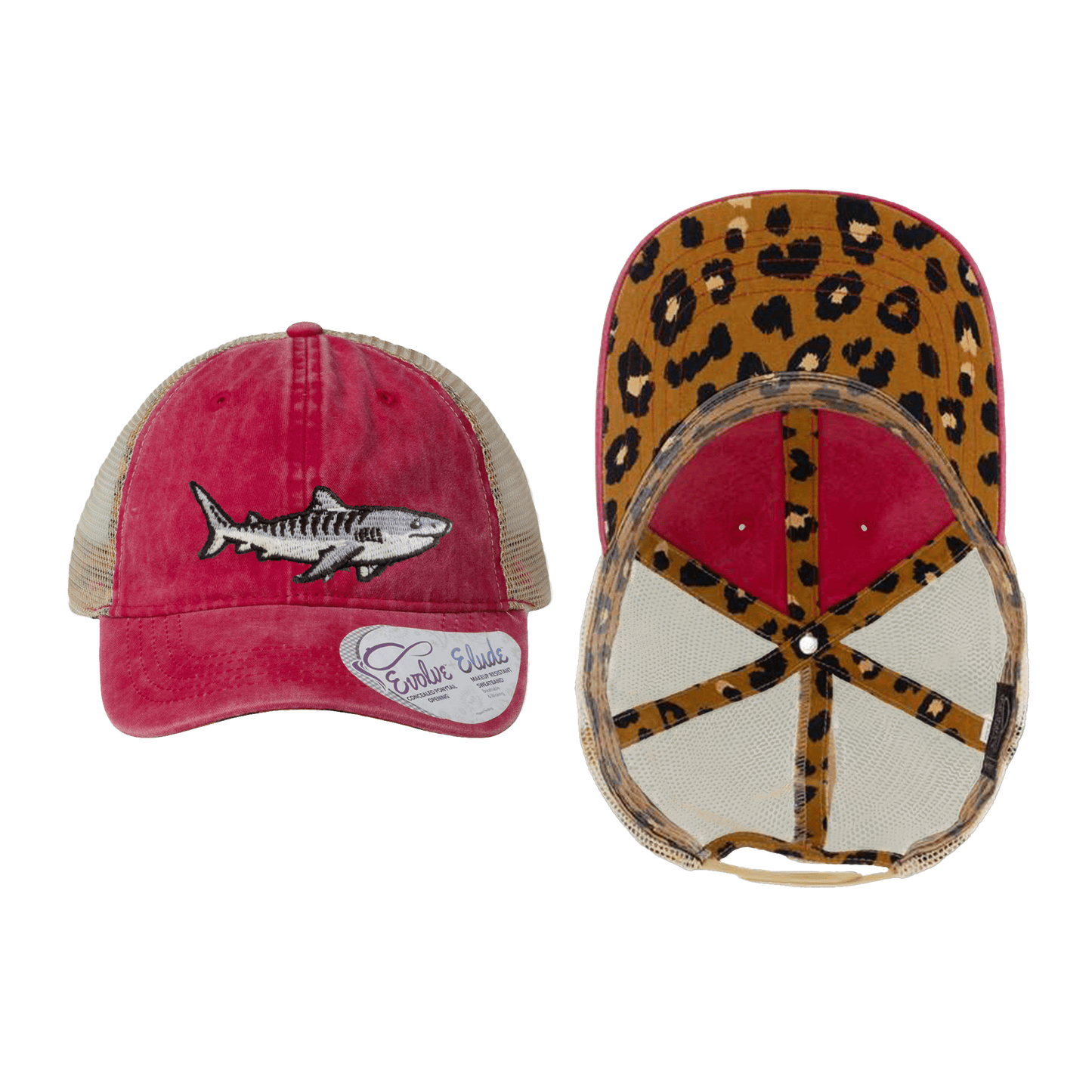 Tiger Shark Ponytail Mesh Cap - 