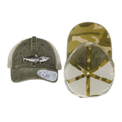 Tiger Shark Ponytail Mesh Cap - 