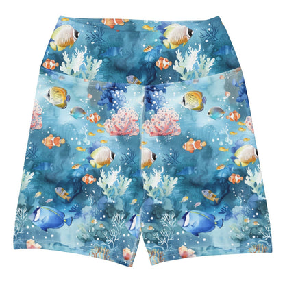 Tropical Reef Fish 4" Inch Dive Shorts - 