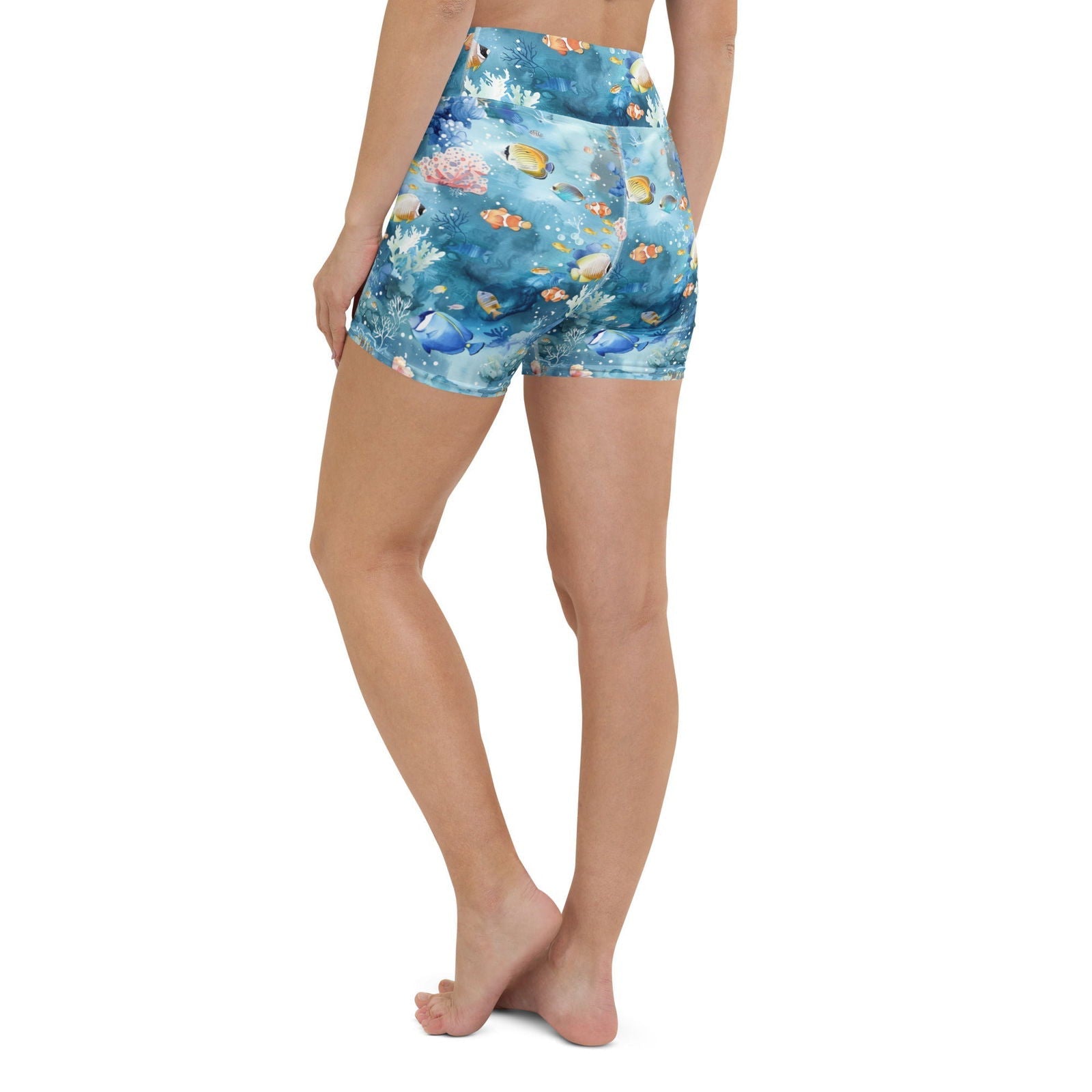Tropical Reef Fish 4" Inch Dive Shorts - 