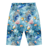 Tropical Reef Fish 8" Inch Shorts -  - ["fish","Short","Tropical Reef Fish","women"]