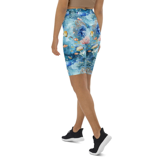 Tropical Reef Fish 8" Inch Shorts - 