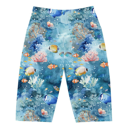 Tropical Reef Fish 8" Inch Shorts - 