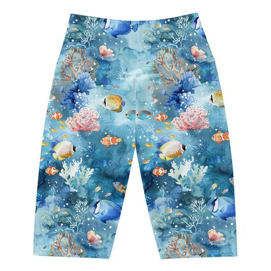 Tropical Reef Fish 8" Inch Shorts - 