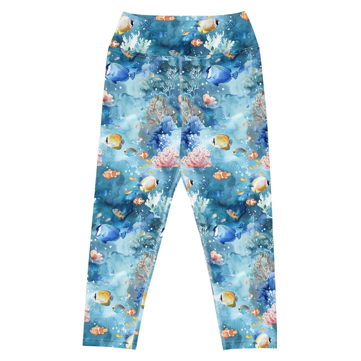 Oceanic Sea Turtle Capri Swim Leggings - 
