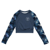Moonlight Manta Eco Cropped Rash Guard Solid -  - ["Moonlight Manta","rash guard","ray","Wildlife","women"]