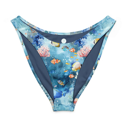 Invasive Lionfish Eco High-Leg Cheeky Bikini Bottom - 