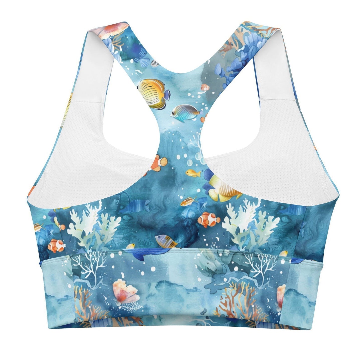 Tropical Reef Fish Eco Sports Bra Top - 