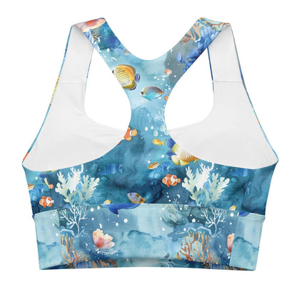 Tropical Reef Fish Eco Sports Bra Top - 