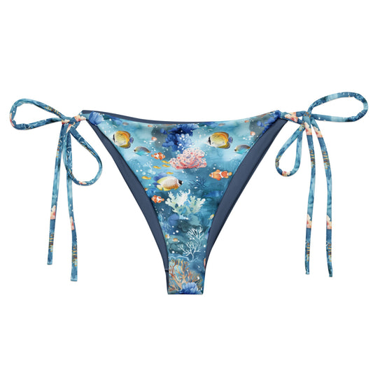 Tropical Reef Fish Eco String Bikini Bottom - 