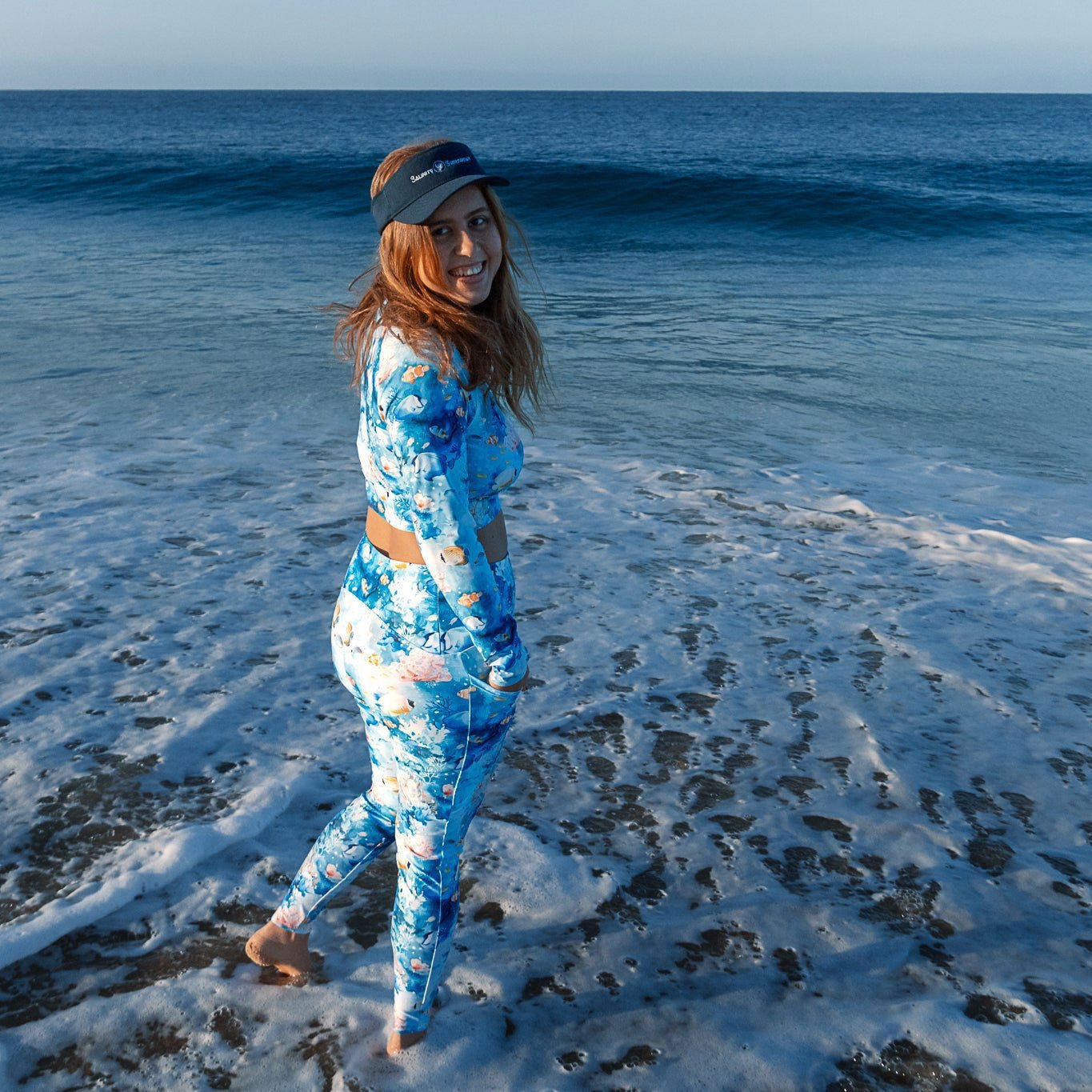 Tropical Reef Fish Eco Swim Leggings With Pockets - 