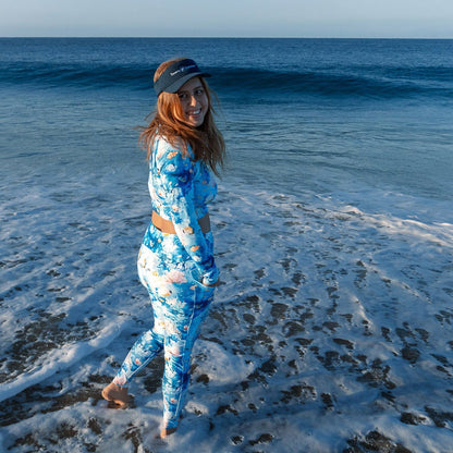 Tropical Reef Fish Eco Swim Leggings With Pockets - 