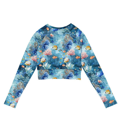 Tropical Reef Fish Eco Cropped Rash Guard - 