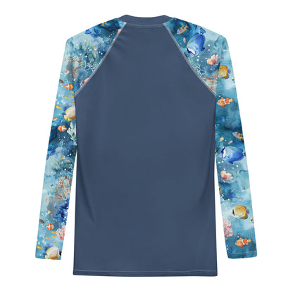 Tropical Reef Fish Men's Rash Guard - 
