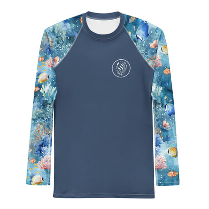 Tropical Reef Fish Men's Rash Guard - 