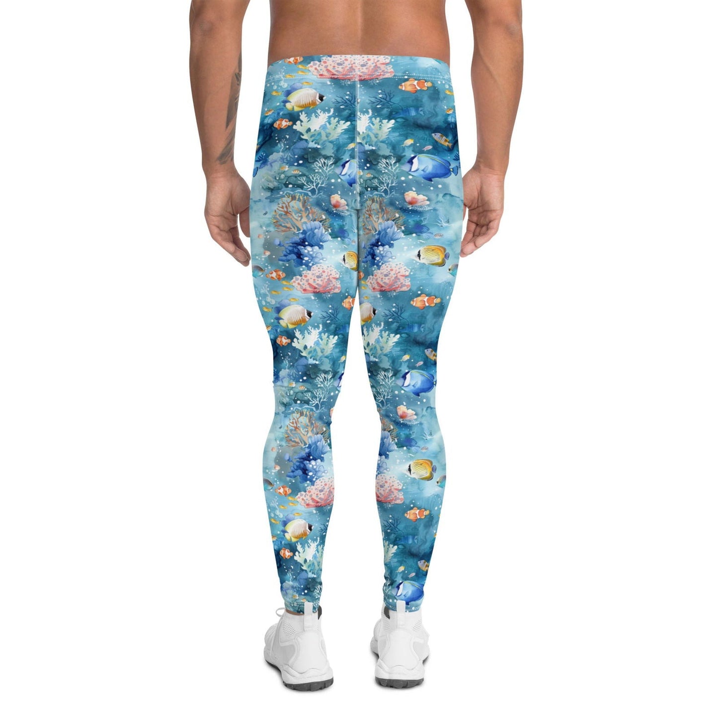 Tropical Reef Fish Men's Swim Leggings - 