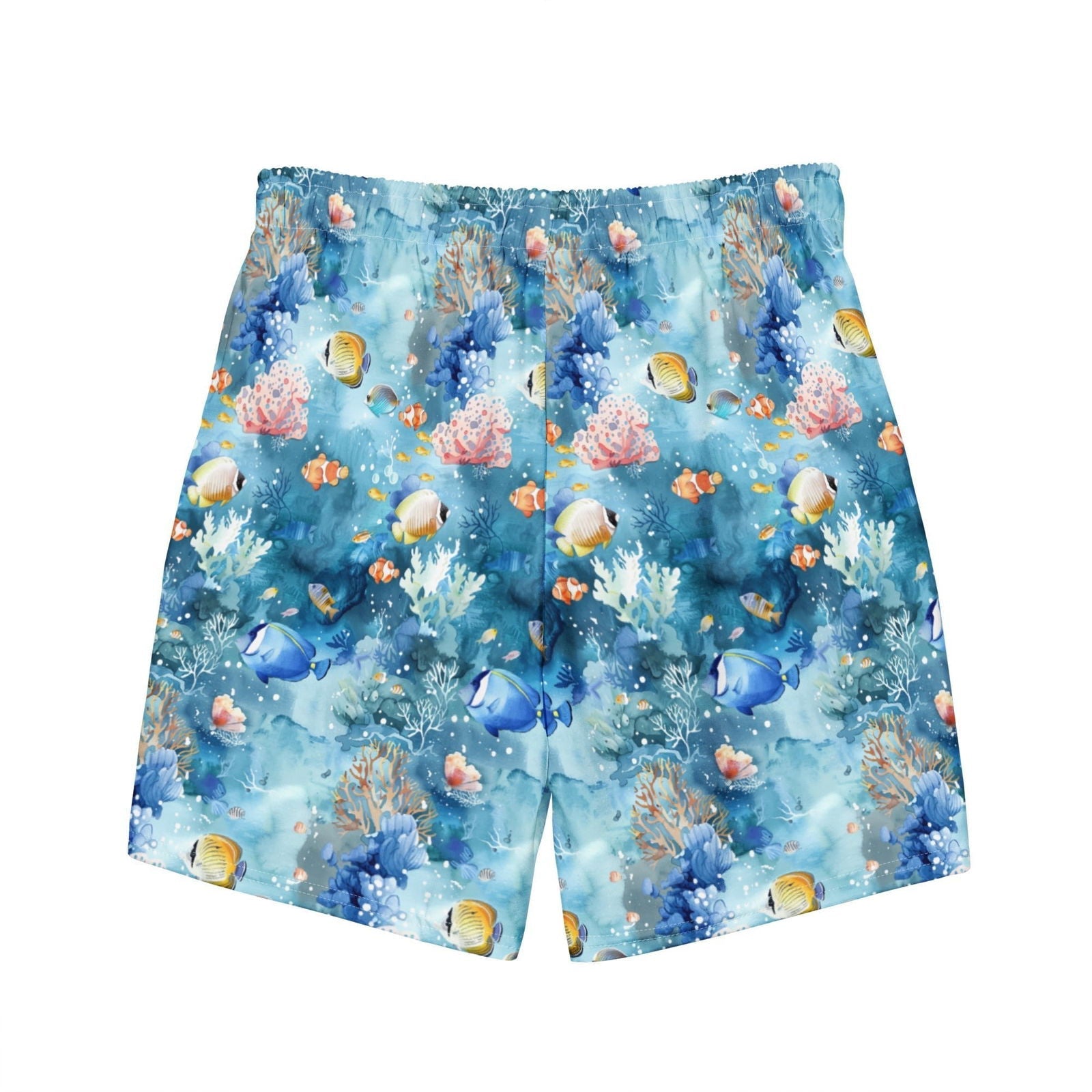 Tropical Reef Fish Men's Swim Trunks - 