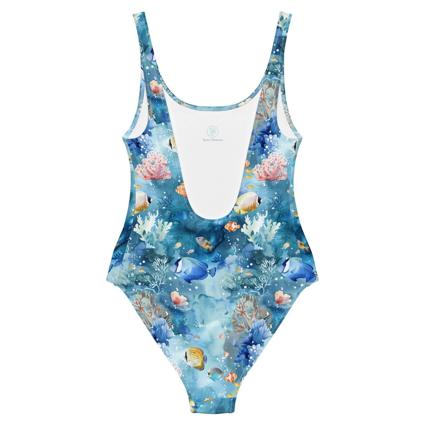 Tropical Reef Fish One-Piece Swimsuit - 