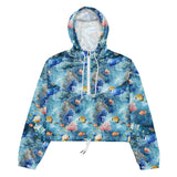 Tropical Reef Fish Women’s cropped Windbreaker -  - ["coral","fish","jacket","Tropical Reef Fish","women"]