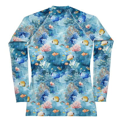 Tropical Reef Fish Women's Rash Guard - 