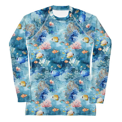 Tropical Reef Fish Women's Rash Guard - 