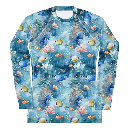 Tropical Reef Fish Women's Rash Guard - 