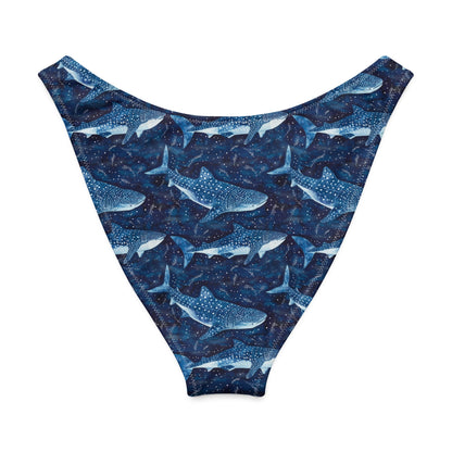 Whale Shark Dream Eco High-Leg Cheeky Bikini Bottom - 