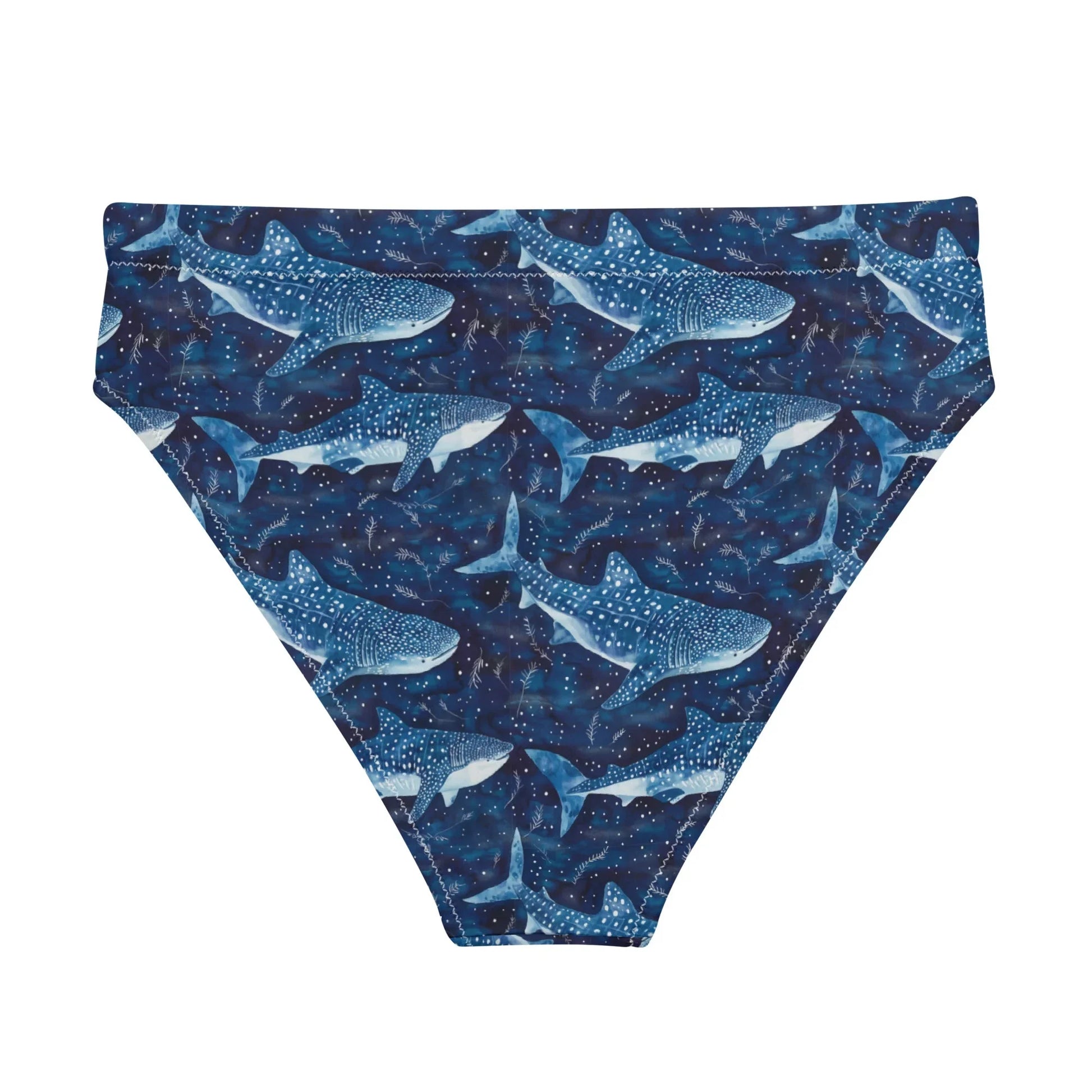 Whale Shark Dream Eco High-Waisted Bikini Bottom - 