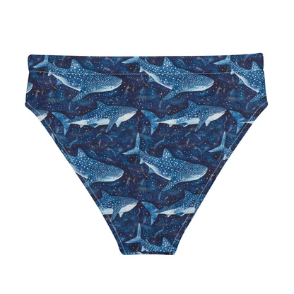 Whale Shark Dream Eco High-Waisted Bikini Bottom - 