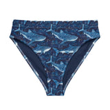 Blacktip Shark Drift Eco High-Waisted Bikini Bottom -  - ["shark","shark watch","swim","Wildlife","women"]