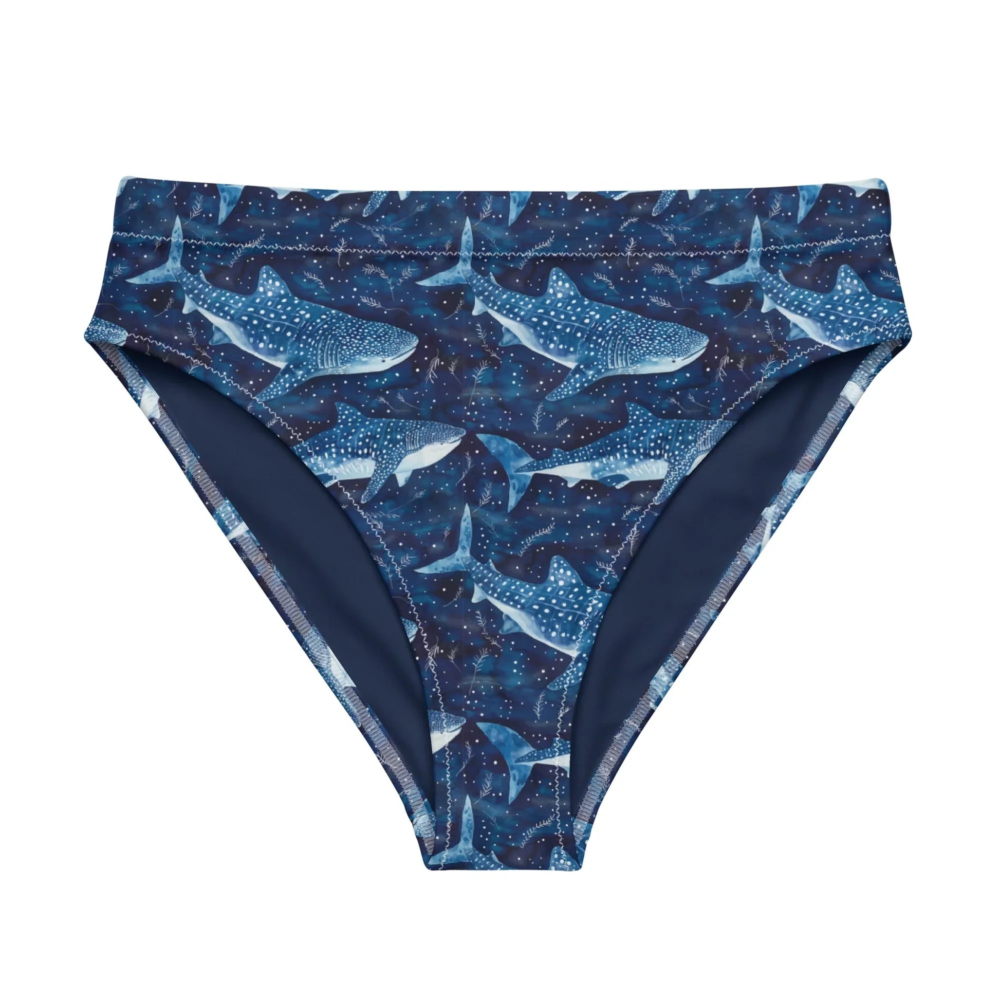 Whale Shark Dream Eco High-Waisted Bikini Bottom - 