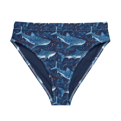 Whale Shark Dream Eco High-Waisted Bikini Bottom - 