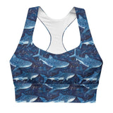 Whale Shark Dream Eco Sports Bra Top -  - ["swim","whale shark","Whale Shark Dream","Wildlife","women"]