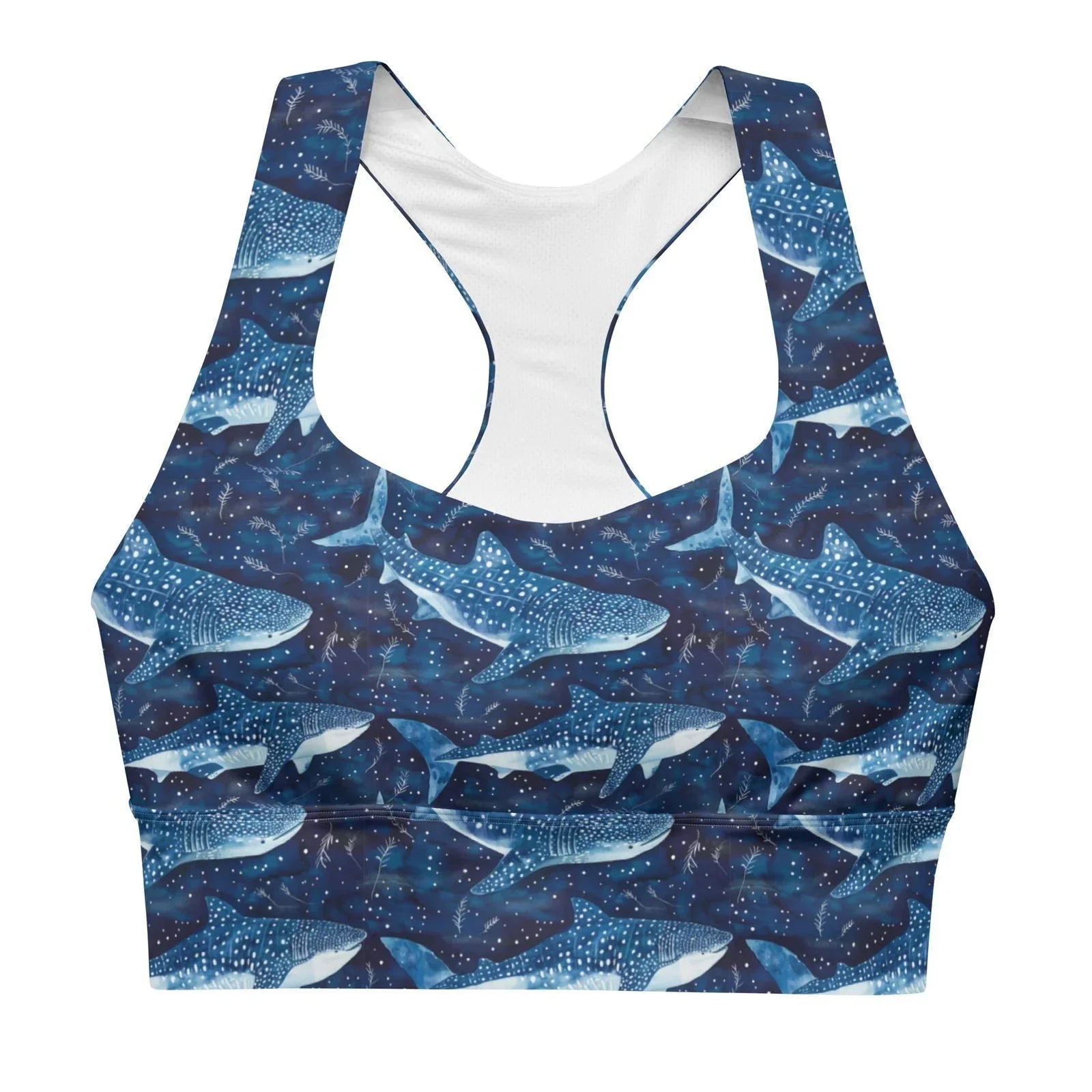 Whale Shark Dream Eco Sports Bra Top - 