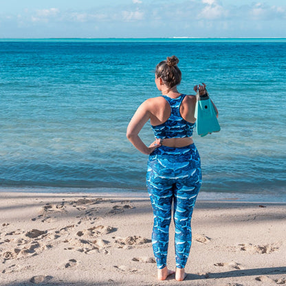 Whale Shark Dream Eco Sports Bra Top - 