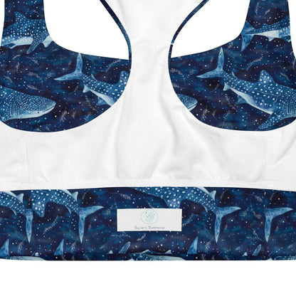 Whale Shark Dream Eco Sports Bra Top - 